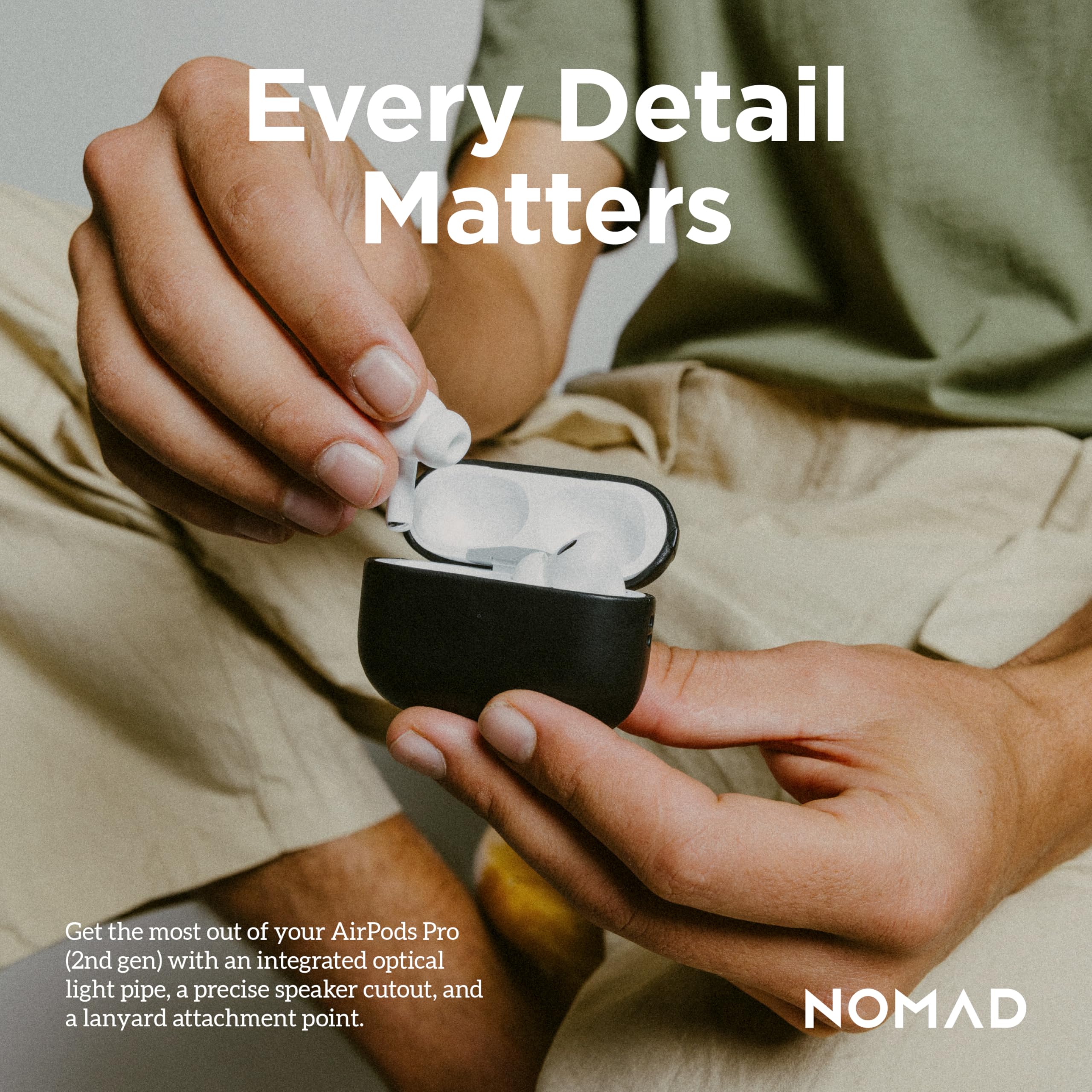 Amazon | Nomad - モダンレザーケース - Apple AirPods Pro 2対応